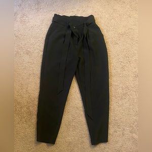 Women’s Paper bag dress pants with bow belt